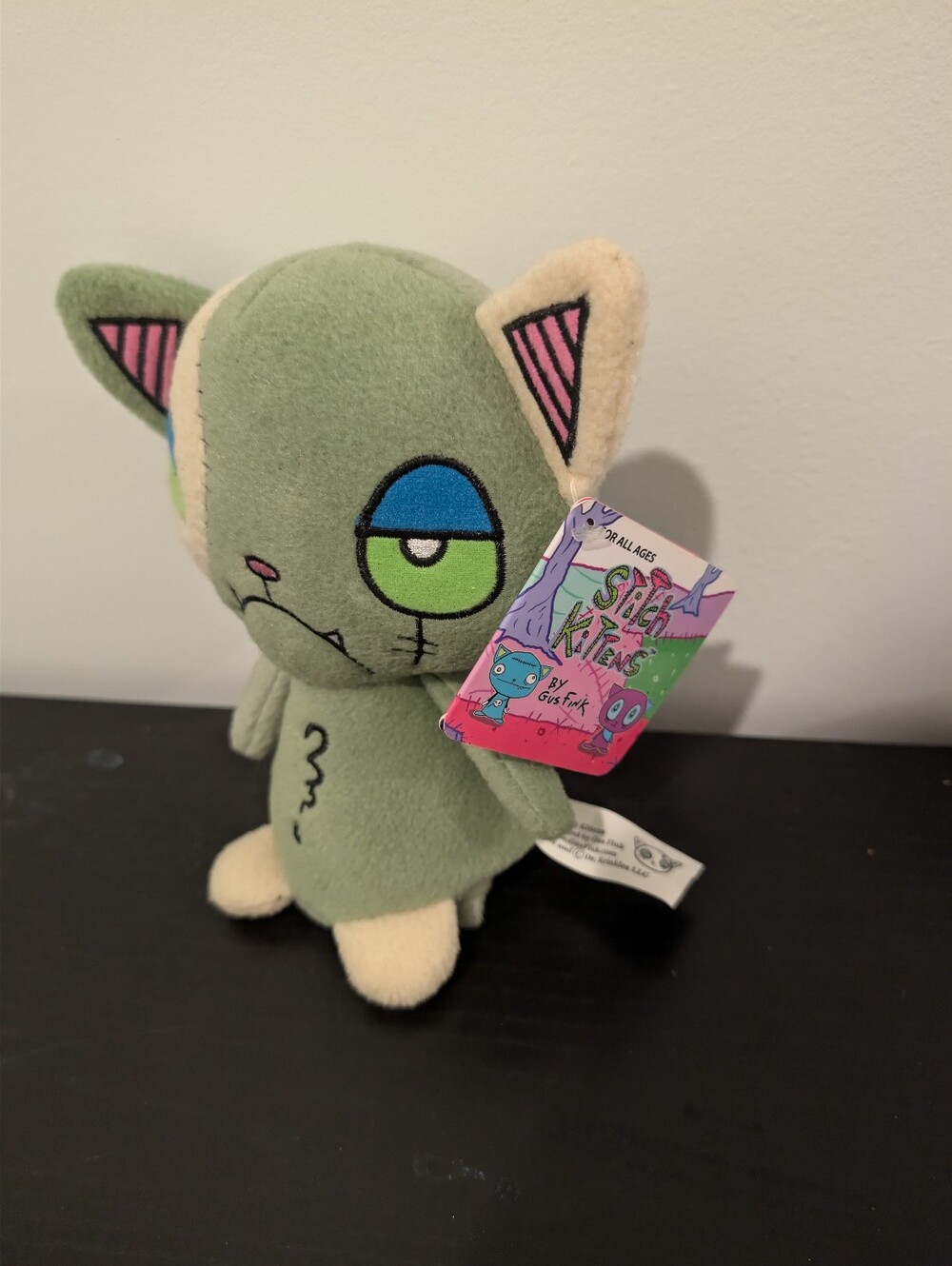 Herb Cumberflop Stitch Kittens by Gus Fink - green zombie cat plush - Picture 2 of 8